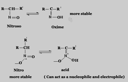 Oxime Nitroso Tautomerism